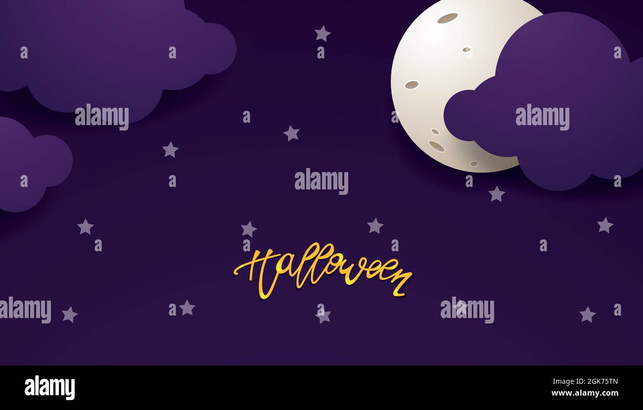 Halloween. Vector design template with copy space Stock Vector