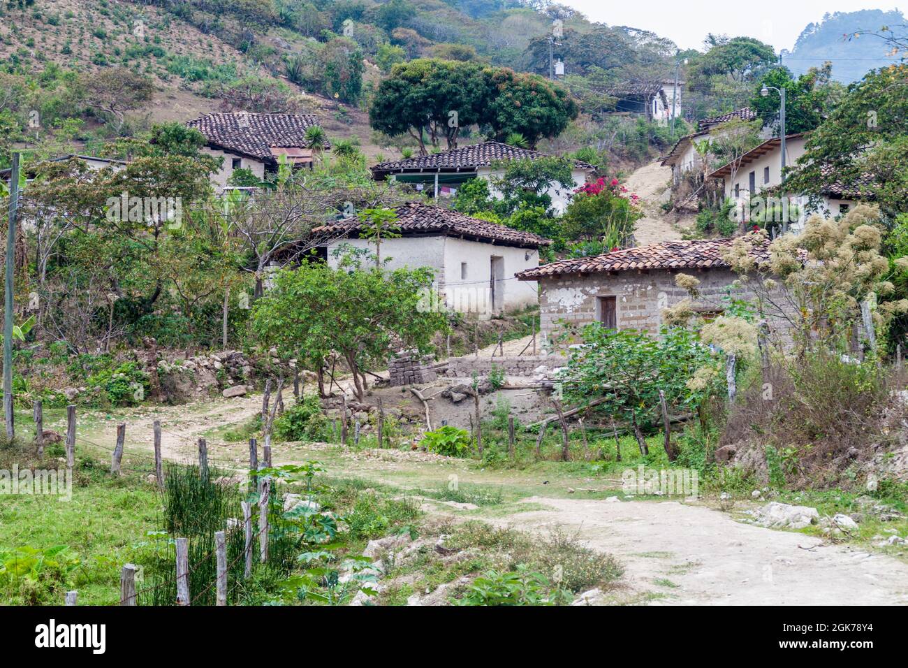 Belen Gualcho village, Honduras Stock Photo - Alamy