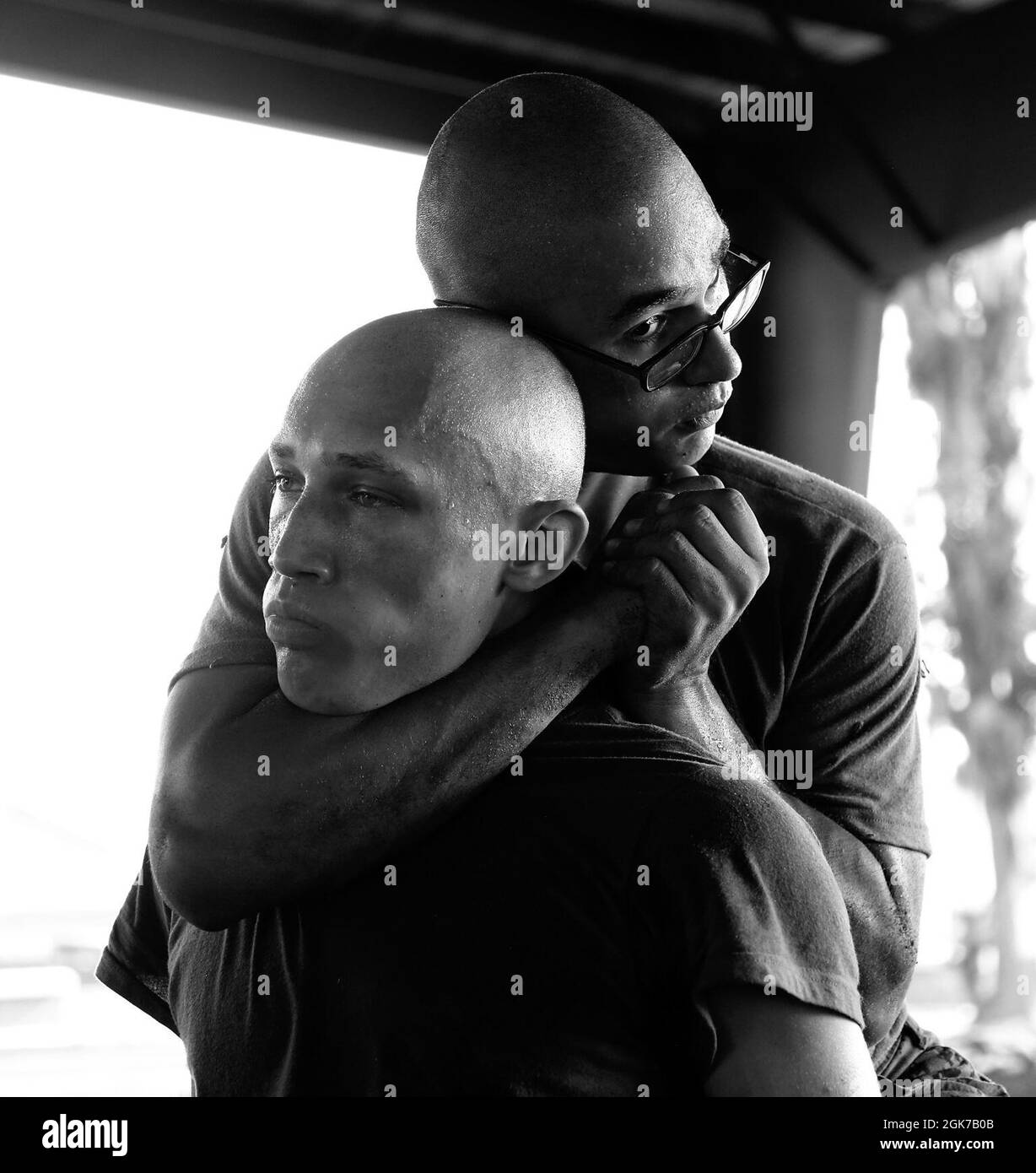 Recruits with Fox Company, 2nd Recruit Training Battalion complete