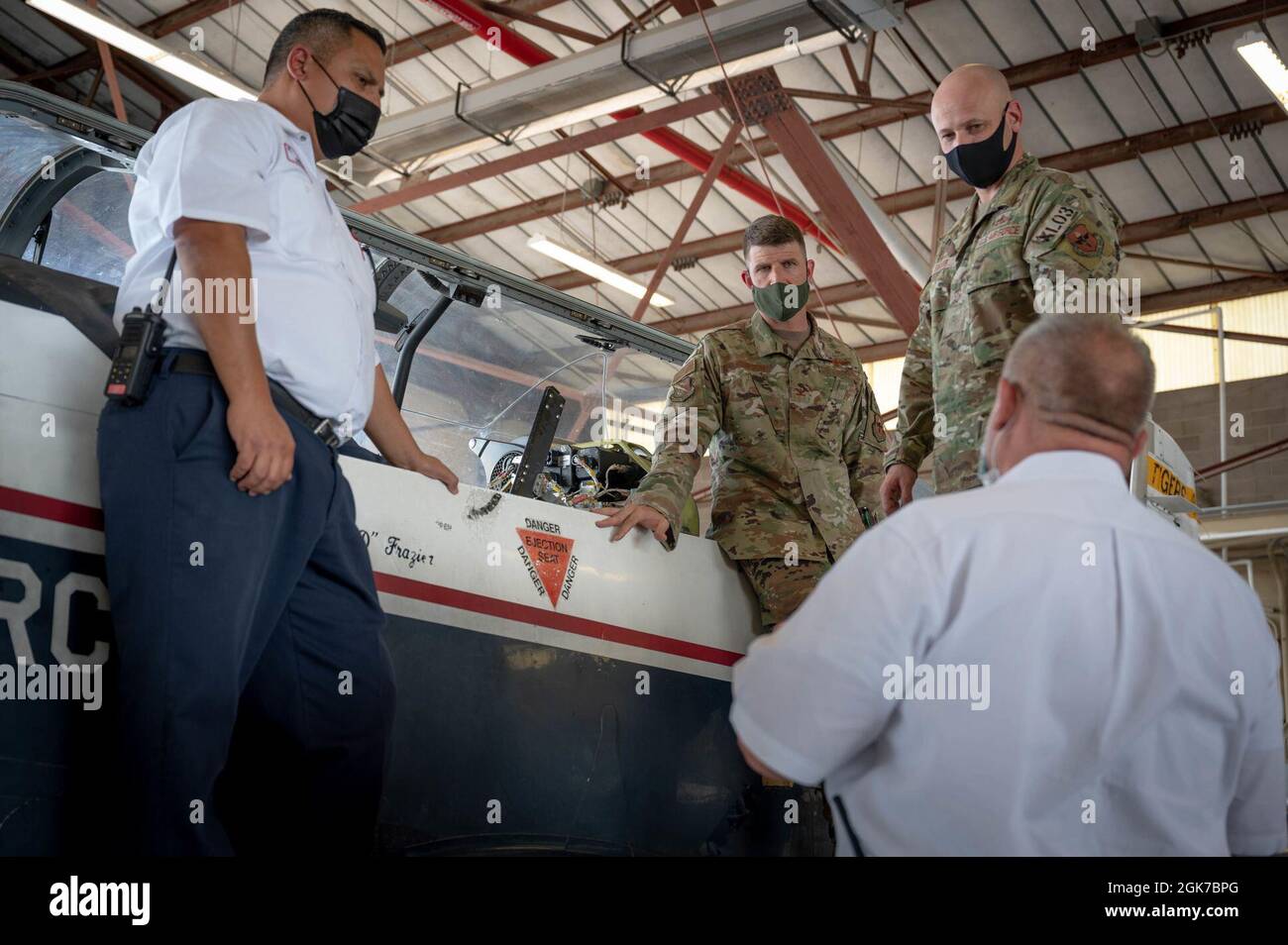 Mike McCourt, T6 Division Chief, and Leo Gonzales, T6 Division
