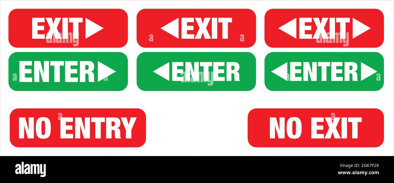 Entry or exit Stock Vector Images - Alamy entry-or-exit-stock-vector-images-alamy