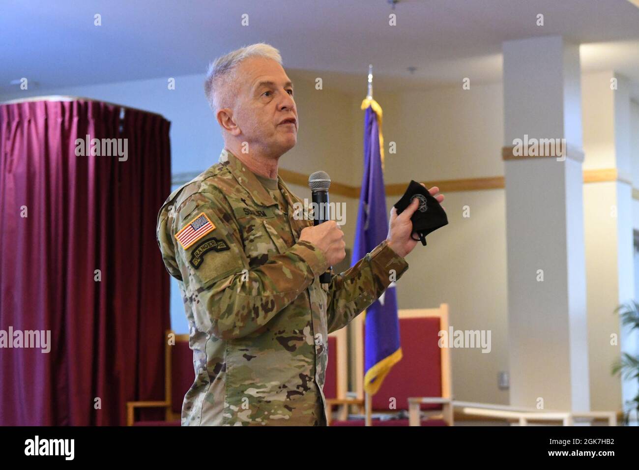 Maj. Gen. Thomas Solhjem, U.S. Army chief of chaplain, addresses the ...