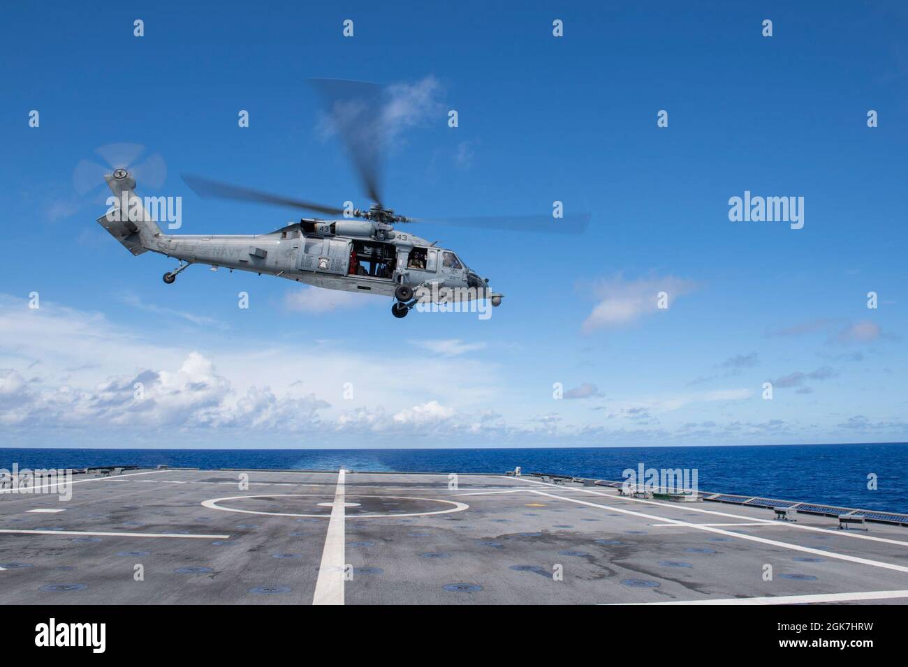 PACIFIC OCEAN (Aug. 26, 2021) MH-60S Sea Hawk, assigned to the ...