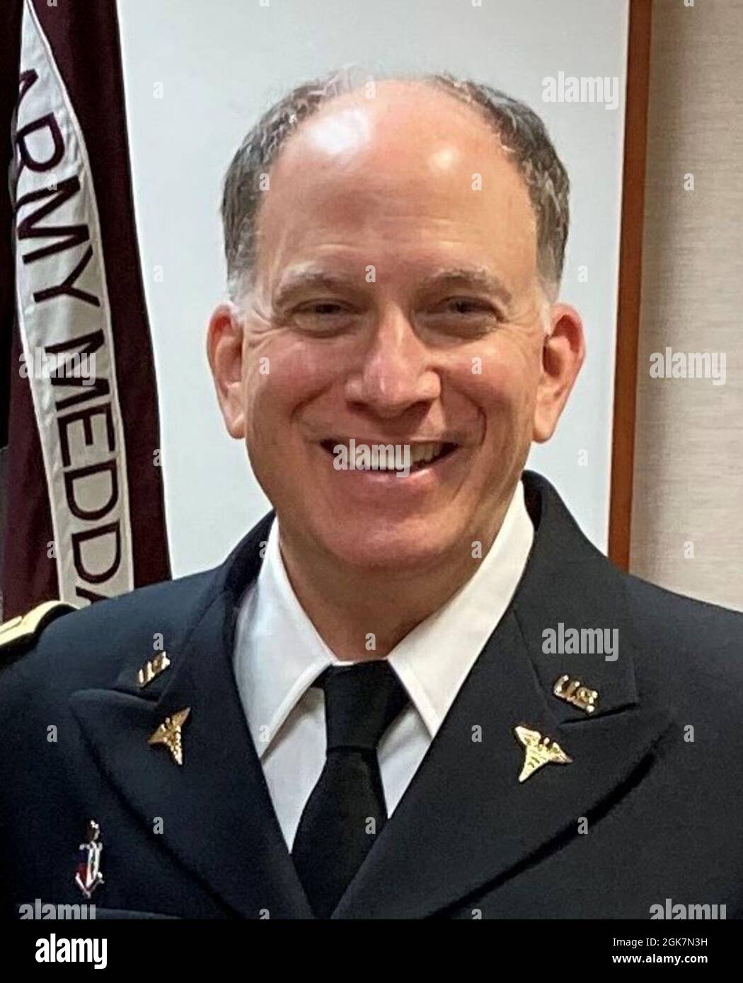 U.S. Army Reservist, Maj. Peter Edelstein, medical doctor and general surgeon, took the oath of