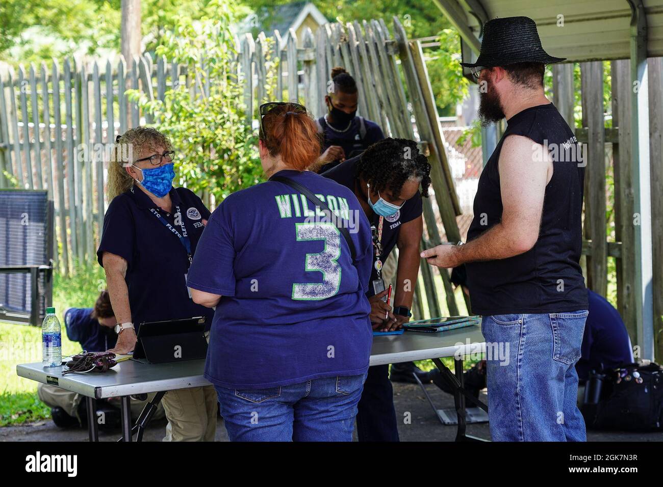 Waverly, TN (August 27, 2021) Survivors of flooding in Waverly