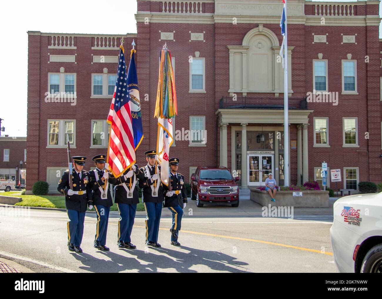Honor guard of the Human Resource Command participates in the heartland