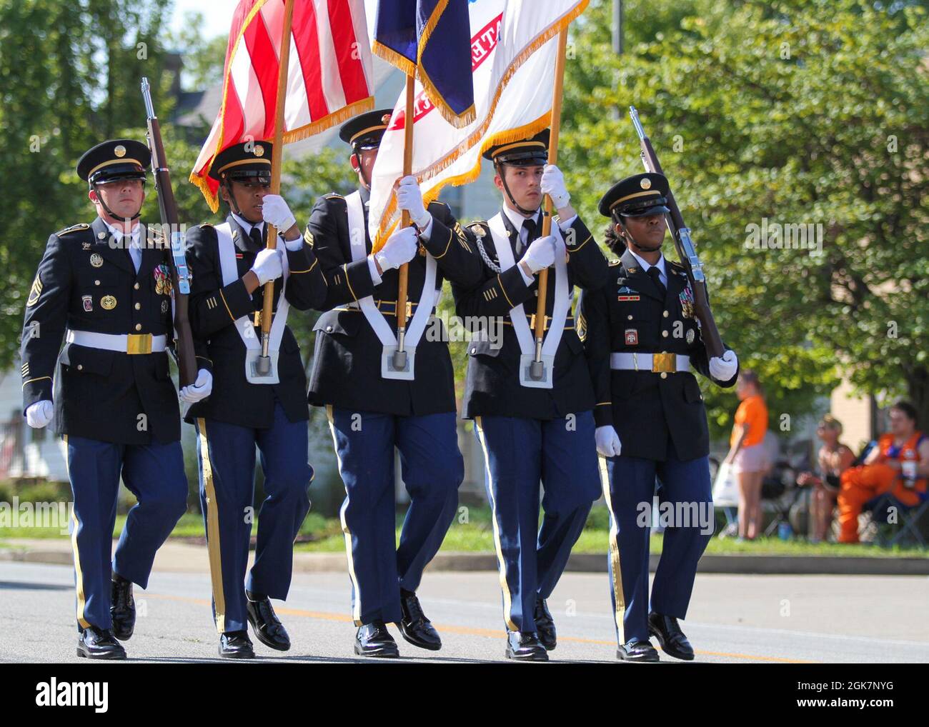 Honor guard of the Human Resource Command participates in the heartland