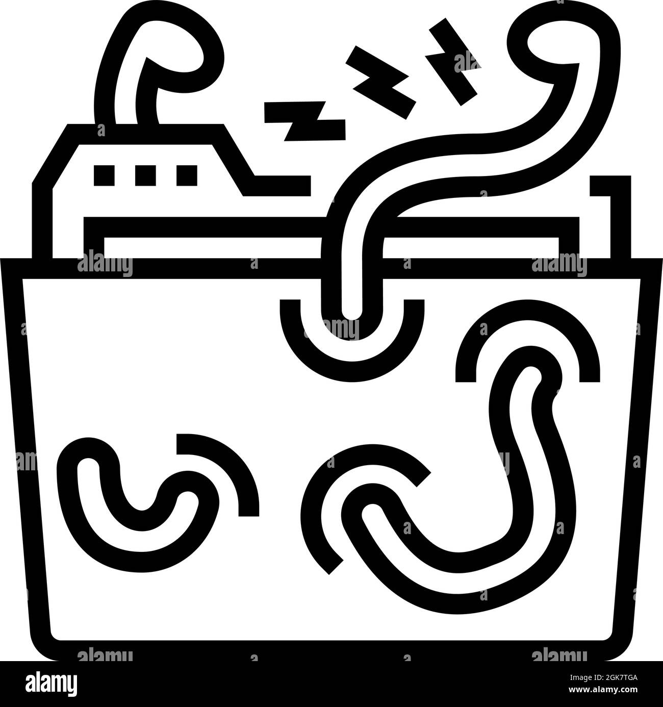 information security line icon vector illustration Stock Vector Image ...