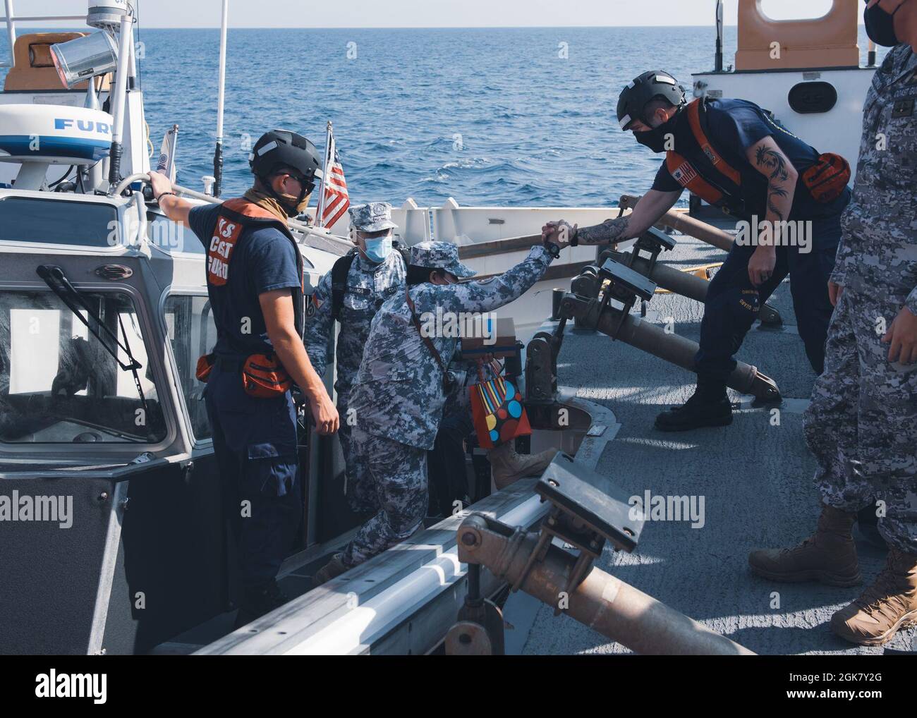 U.S. Coast Guard Petty Officer 3rd Class Noah Ferris, a boatswains mate
