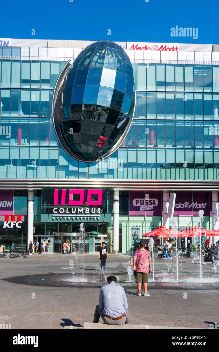 Wien, Vienna: shopping mall Columbus Center, square Columbusplatz in 10. Favoriten, Wien, Austria Stock Photo