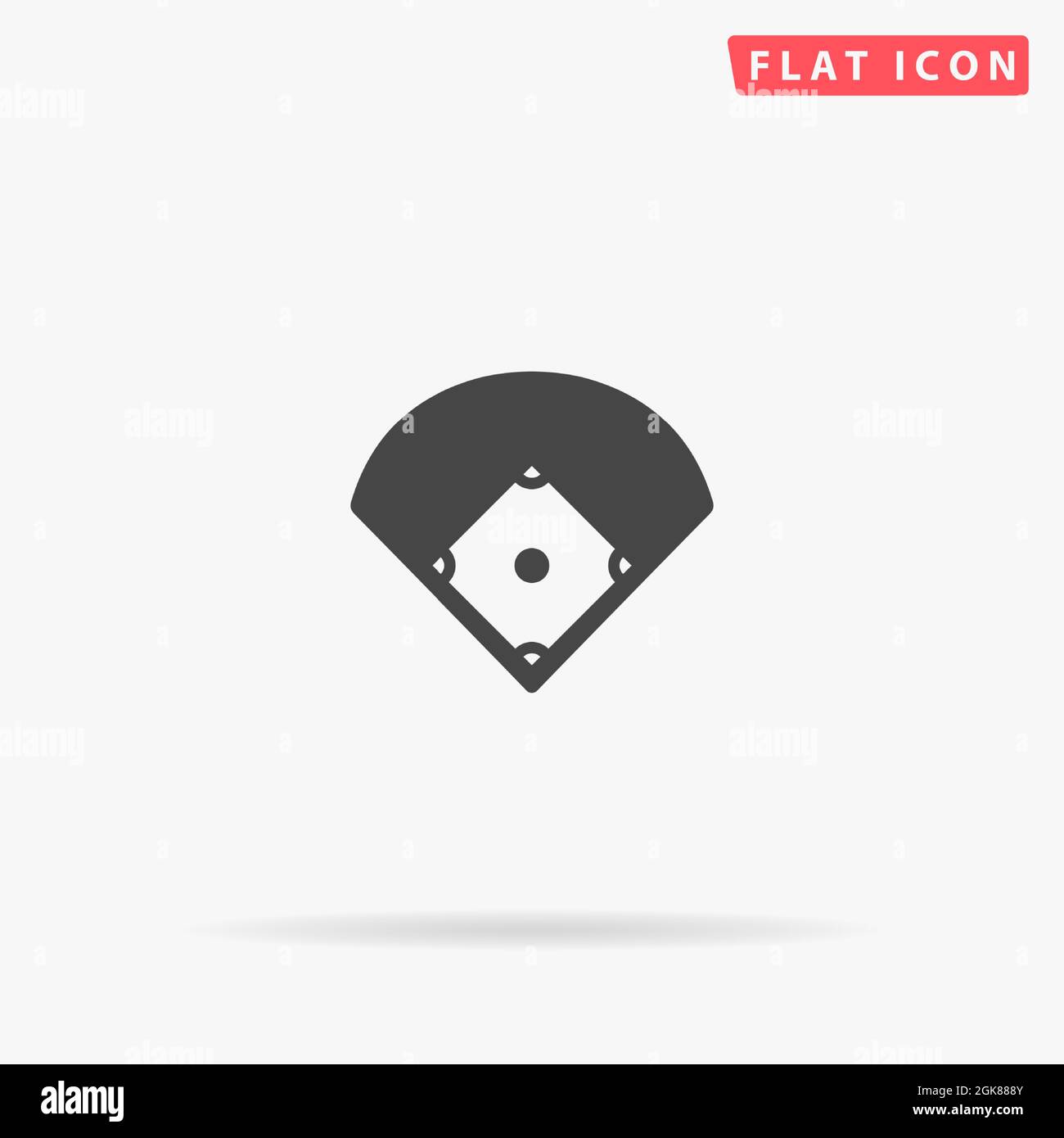 Baseball Catcher Torso Icon - Download in Colored Outline Style