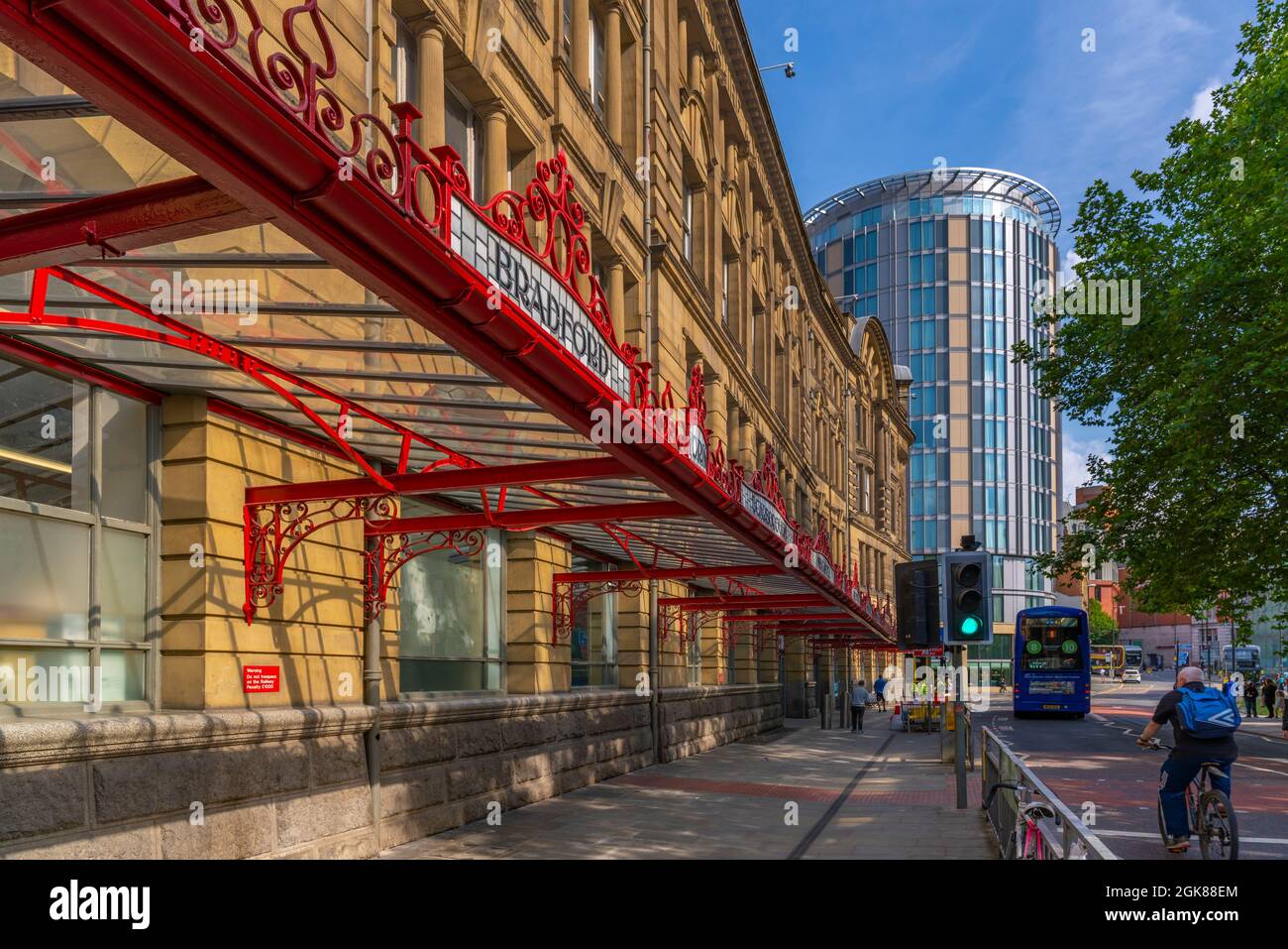 View of Manchester Victoria Train Station and building on Todd Street, Manchester, Lancashire, England, United Kingdom, Europe Stock Photo