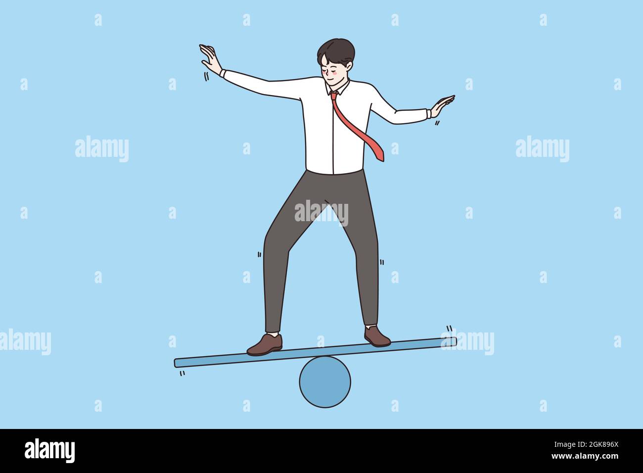 Business strategy and development concept. Young smiling businessman ...