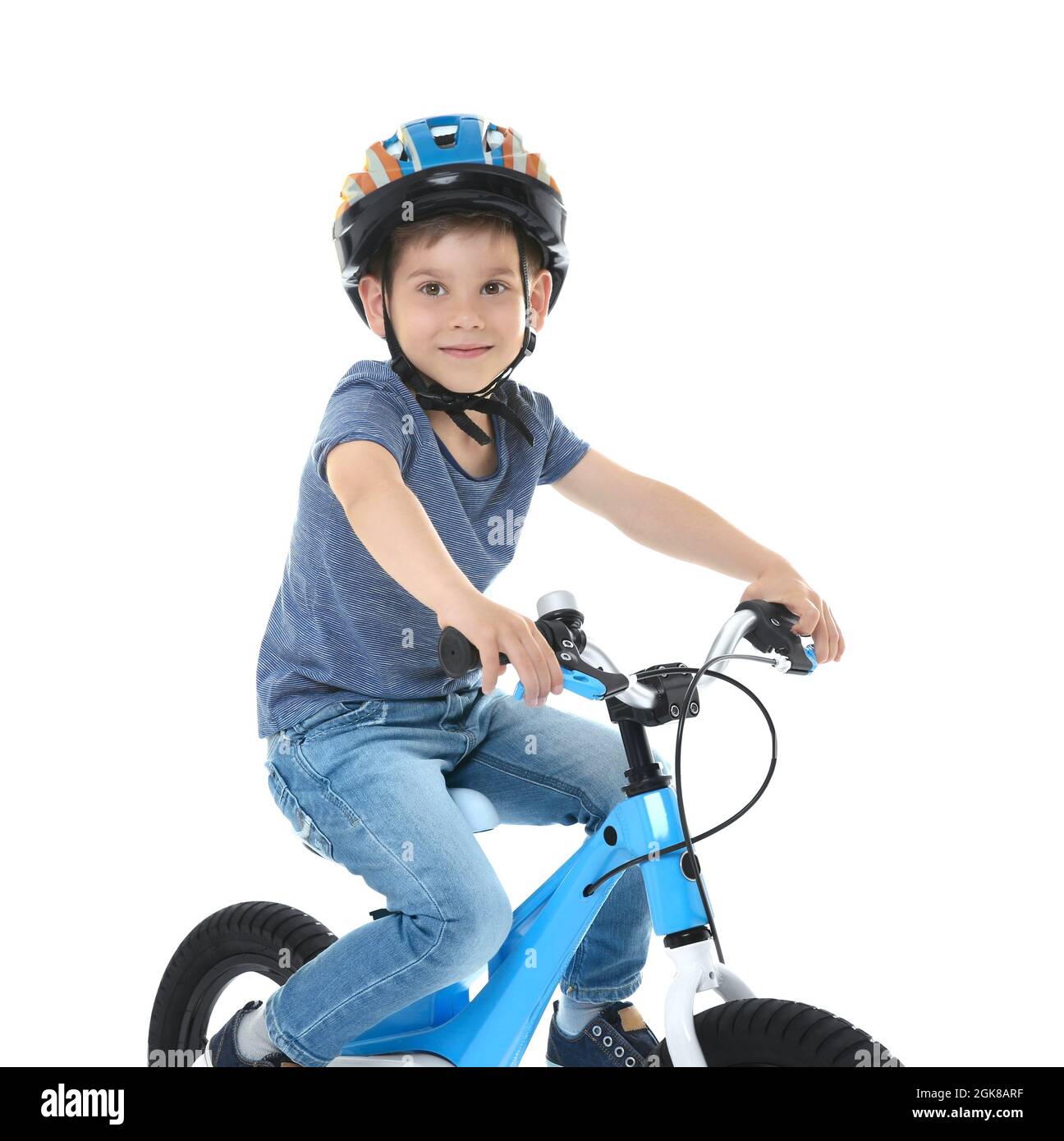 little boy riding bike