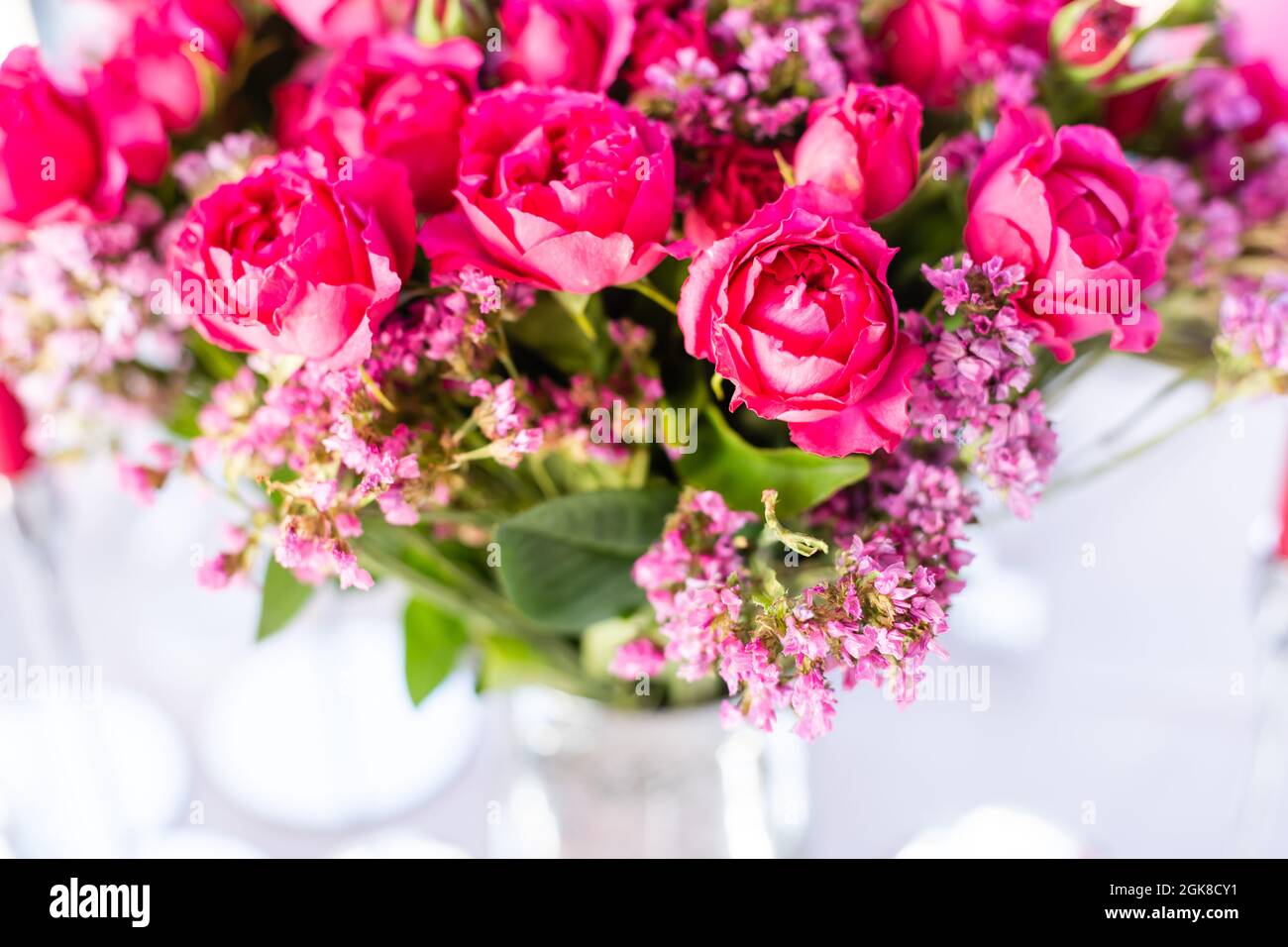 Background image of pink roses Stock Photo - Alamy