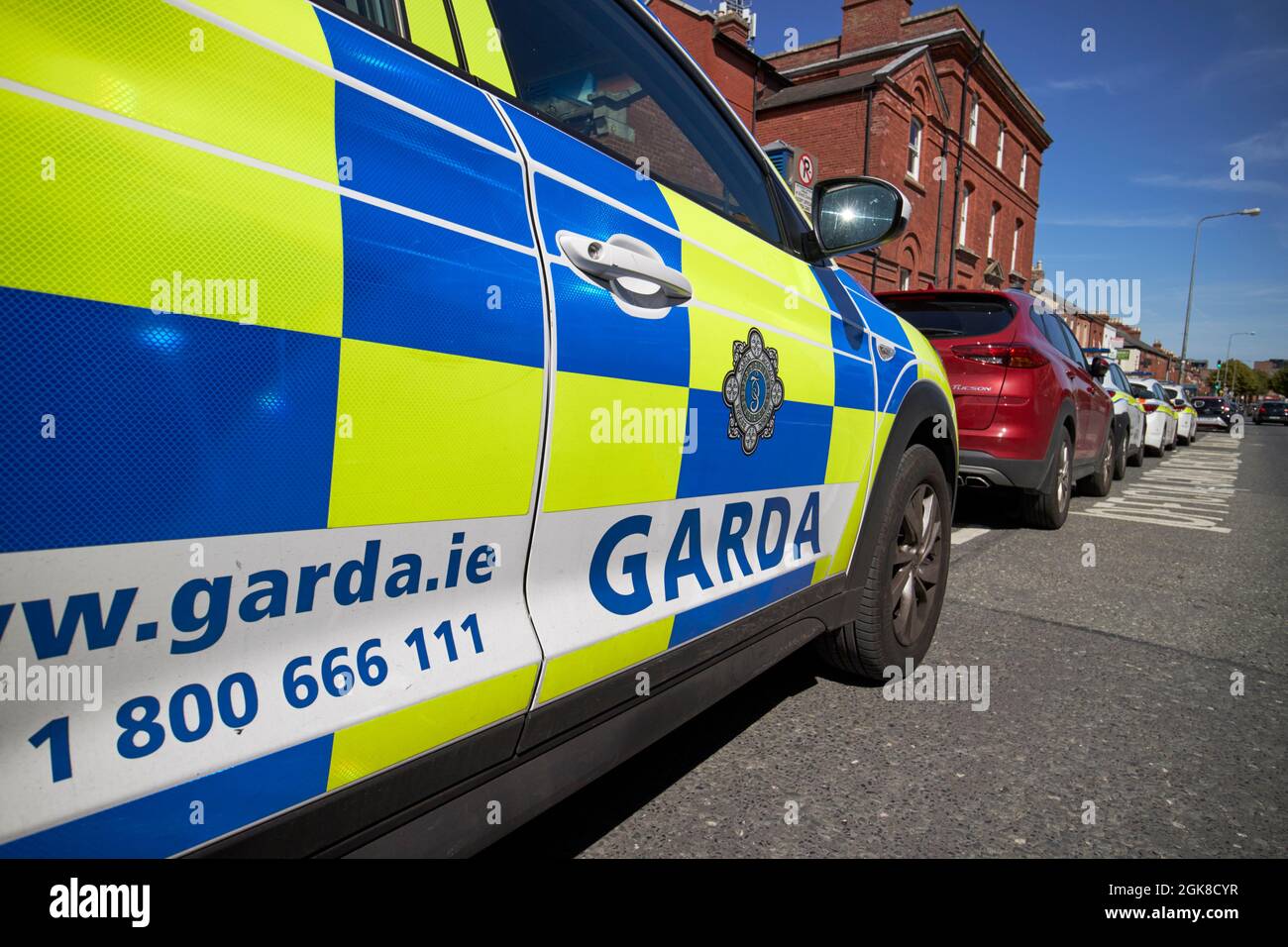 Garda Irish Police Patrol Vehicle Dublin, Republic Of Ireland Stock ...