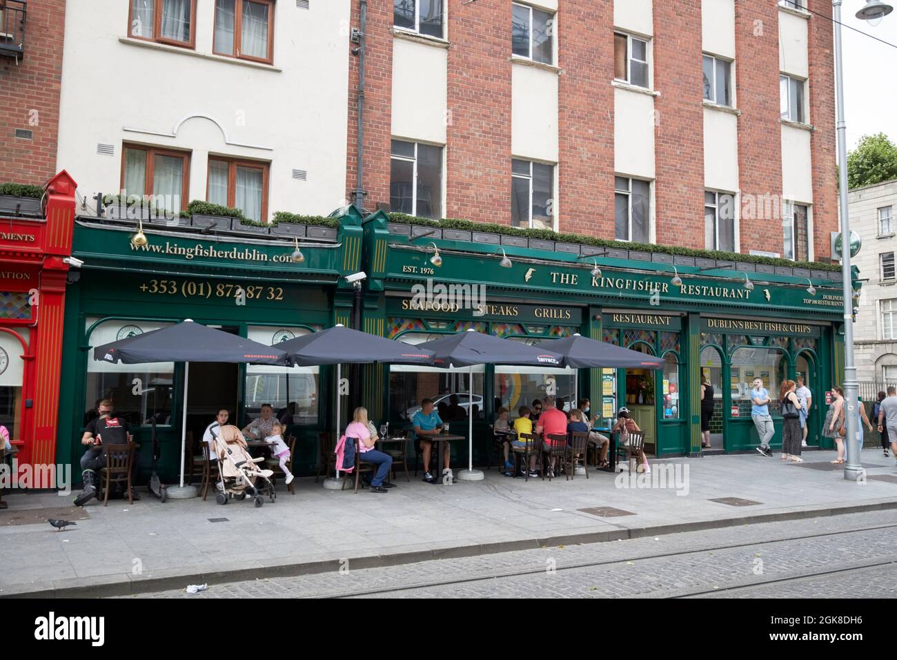 the kingfisher restaurant dublin just where patrick pearse was captured by the british during the 1916 rebellion, republic of ireland Stock Photo