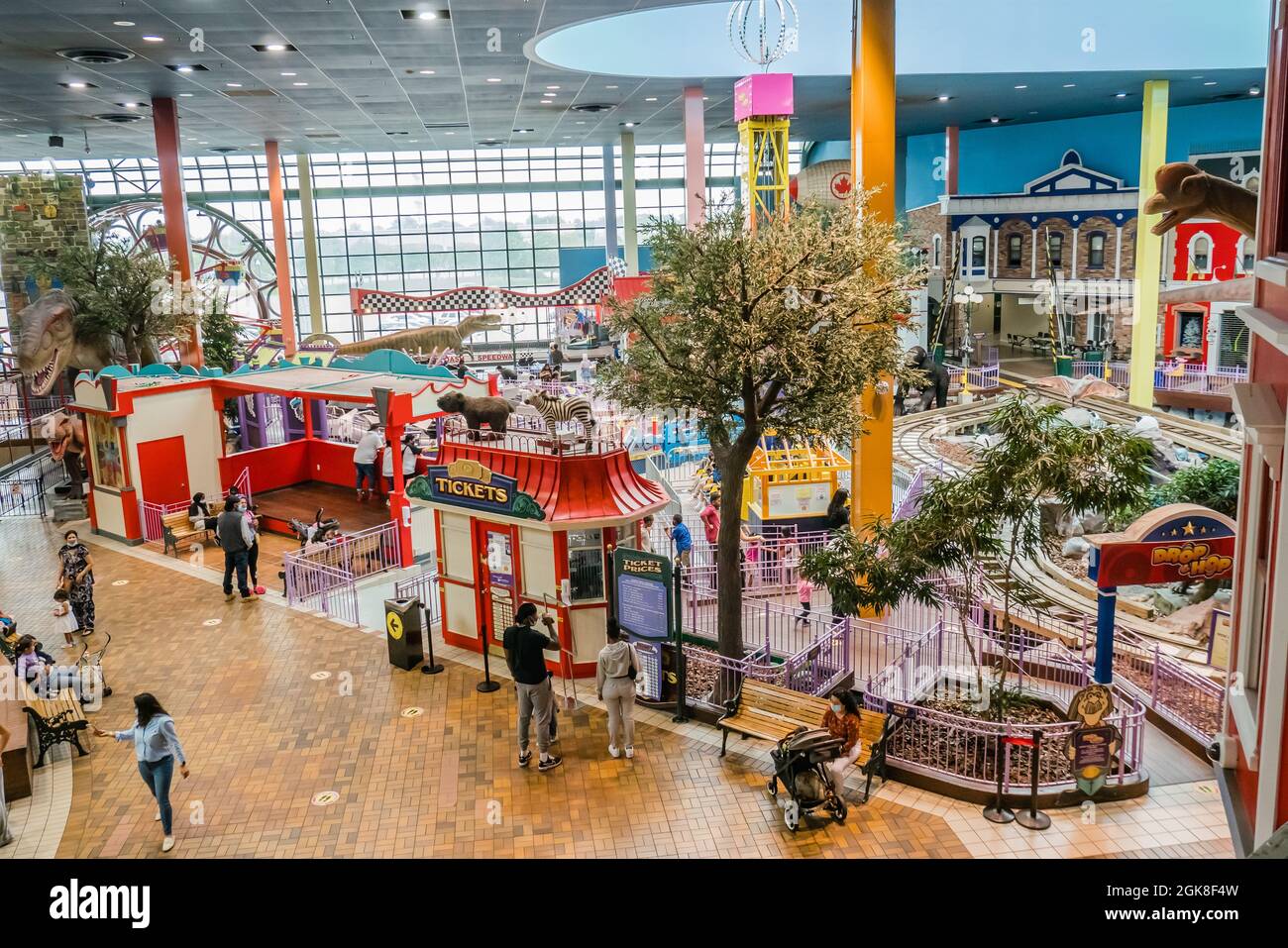 Fantasy fair is the largest indoor amusement park in Toronto Ontario Canada and it is located inside woodbine shopping mall Stock Photo