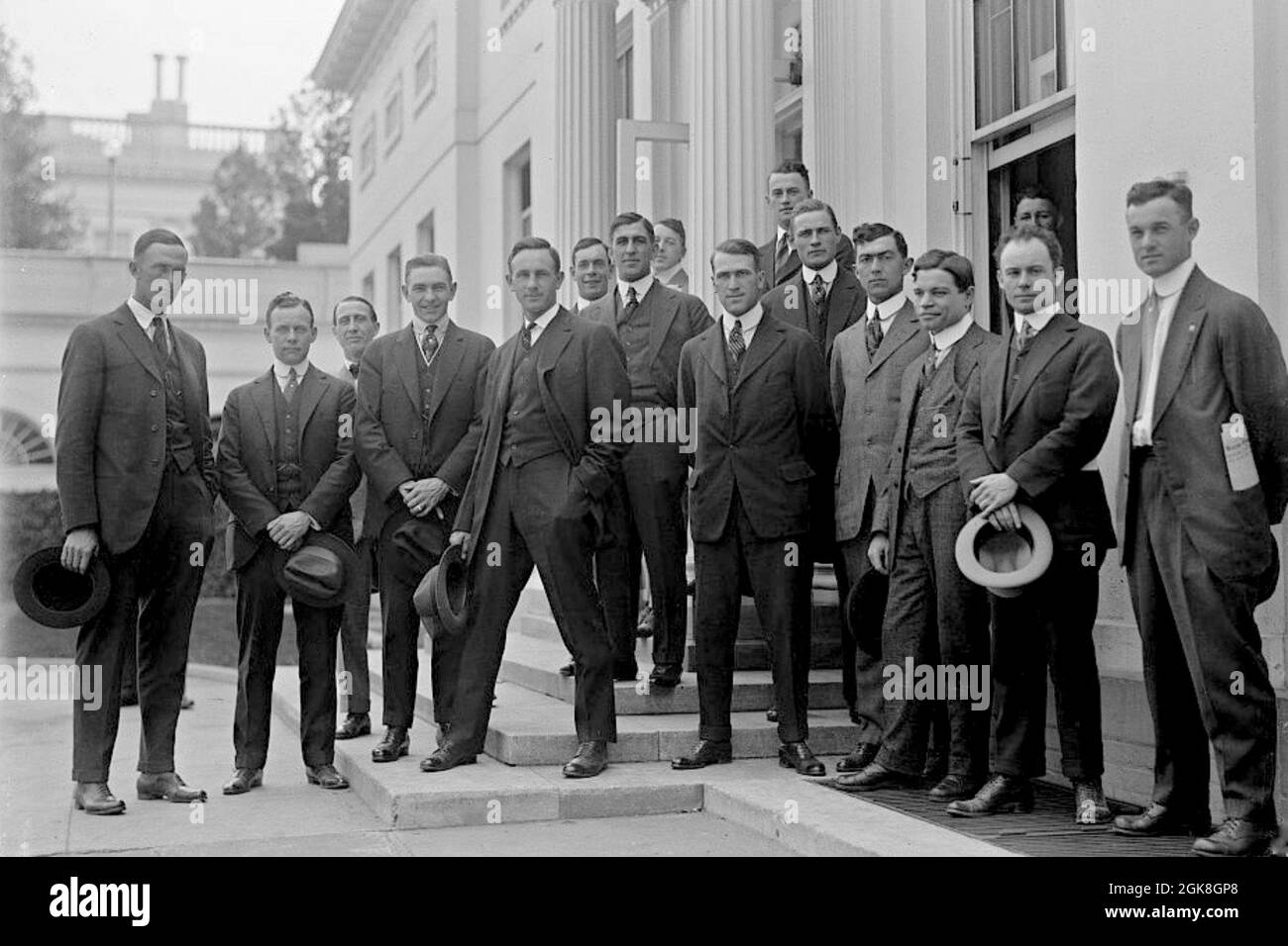 New York Yankees at the White House, 1916. Stock Photo