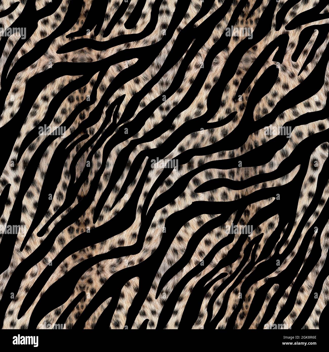 Seamless Leopard and Zebra Skin Texture Print Pattern Stock Photo - Alamy