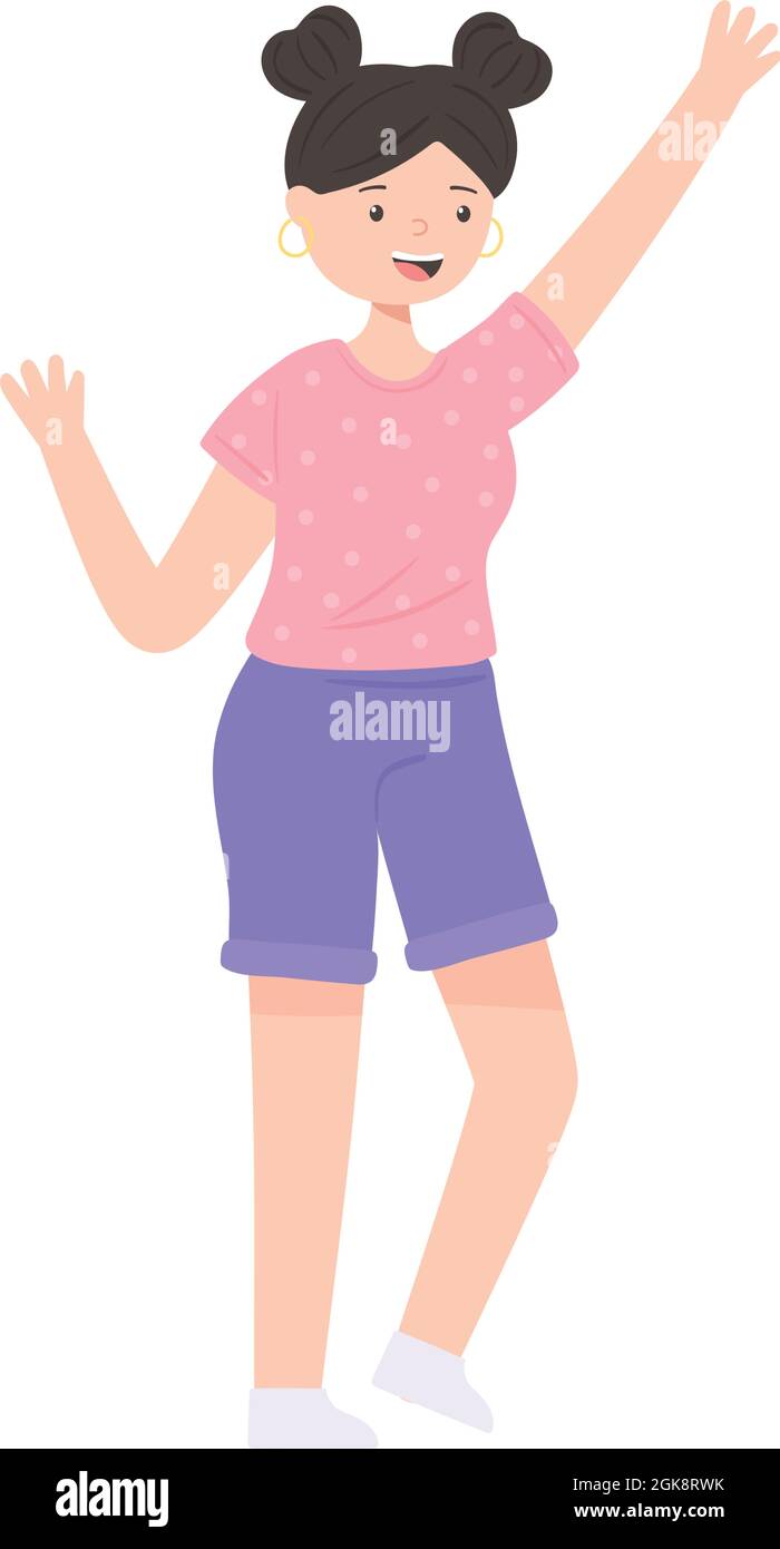 smiling teen girl Stock Vector Image & Art - Alamy