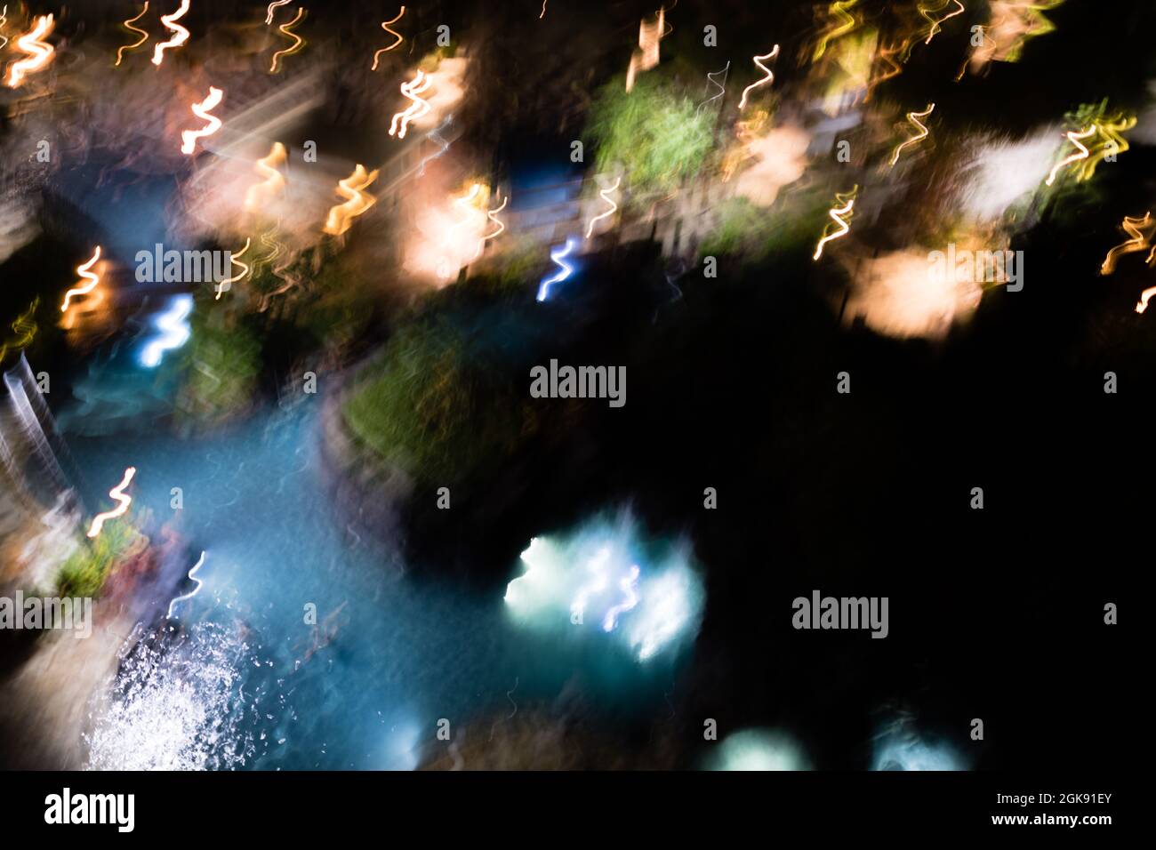 Abstract composition at night Stock Photo