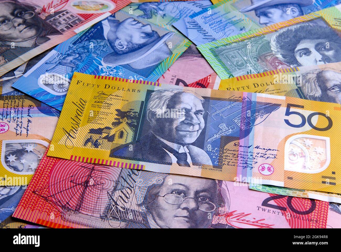 Australien dollar bills, Australia Stock Photo