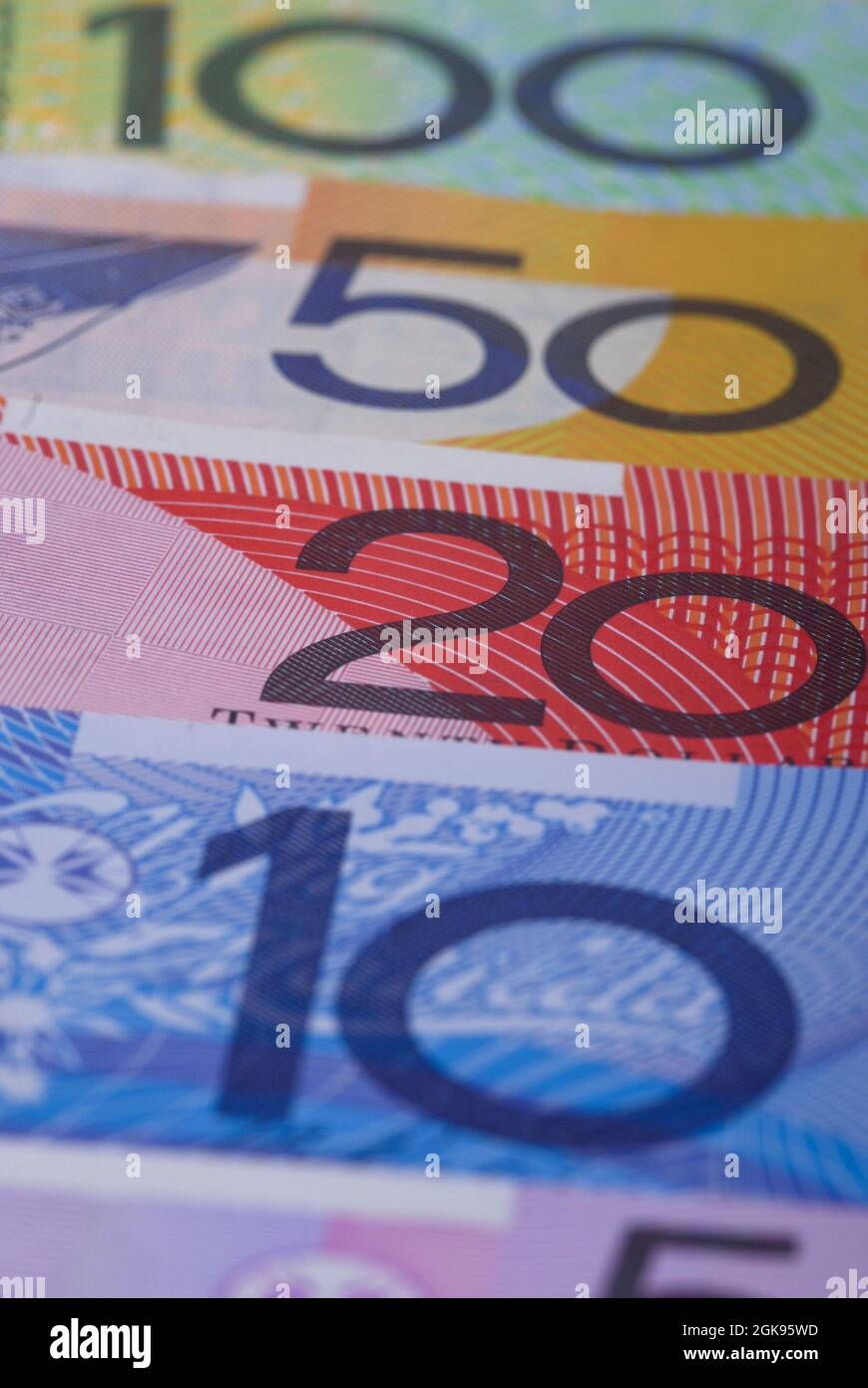 Australien dollar bills, Australia Stock Photo