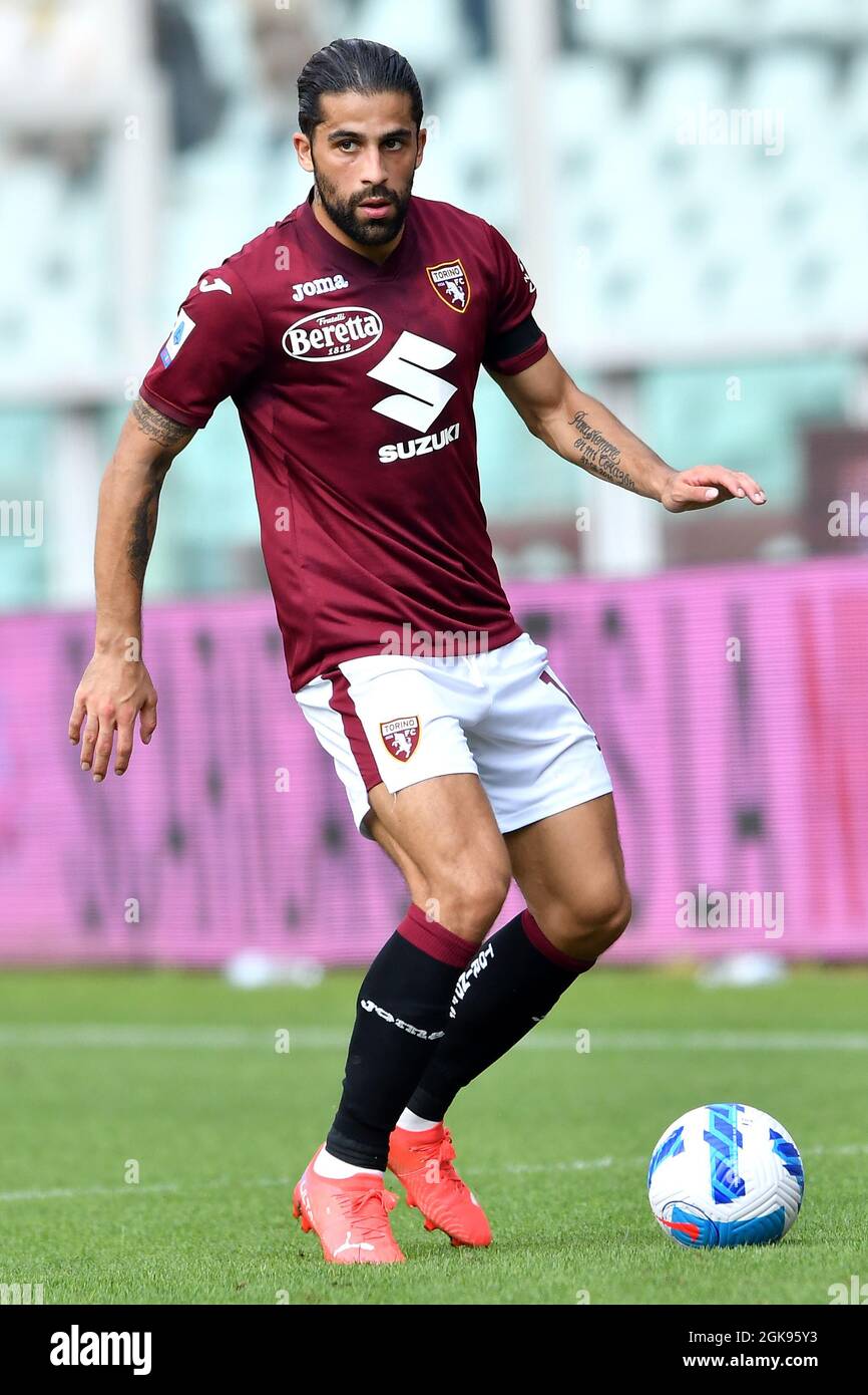 Torino, Italy. 12th Sep, 2021. Ricardo Rodriguez of Torino Calcio in action  during the Serie A 2021/2022 football match between Torino FC and US  Salernitana at Stadio Olimpico Grande Torino in Turin (