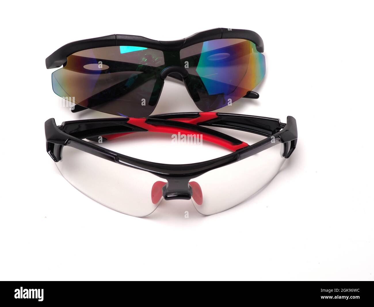 Picture of anti UV sunglasses that suitable for outdoor activity to protect  eyes from UV light. Shoot on white isolated background Stock Photo - Alamy