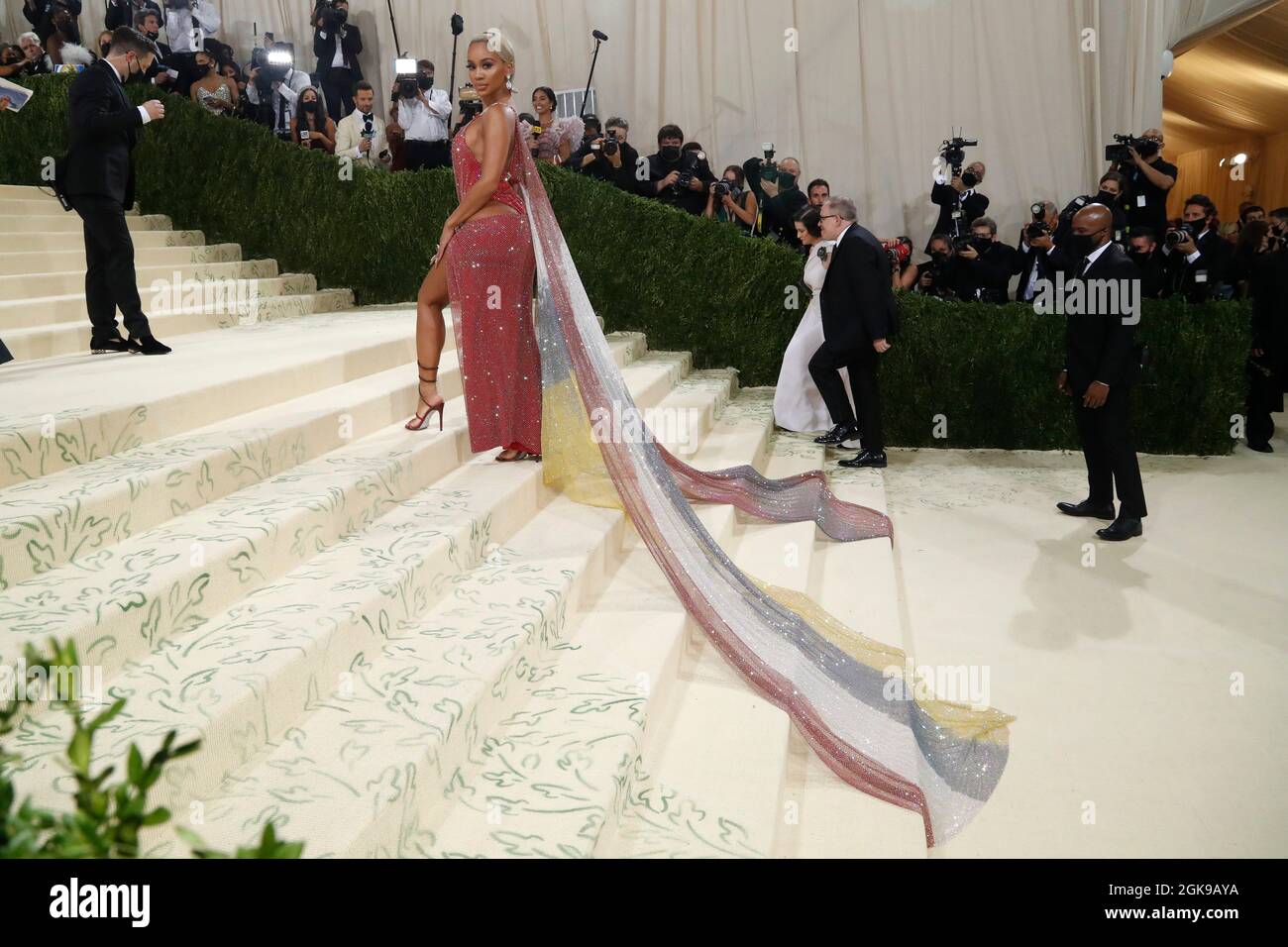 Metropolitan Museum of Art Costume Institute Gala - Met Gala - In America: A Lexicon of Fashion - Arrivals - New York City, U.S. - September 13, 2021. Saweetie. REUTERS/Mario Anzuoni Stock Photo