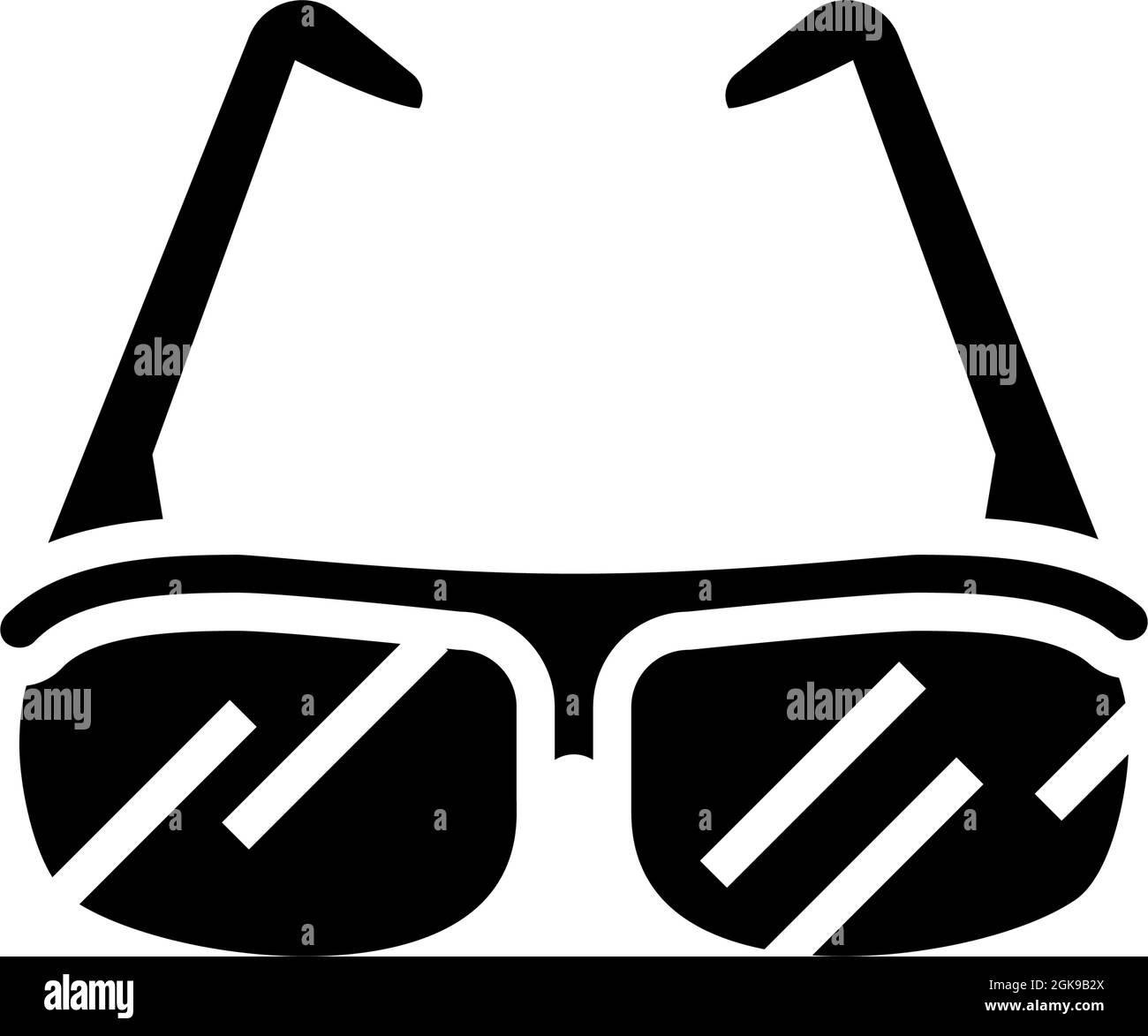 3d glasses glyph icon vector illustration Stock Vector Image & Art - Alamy