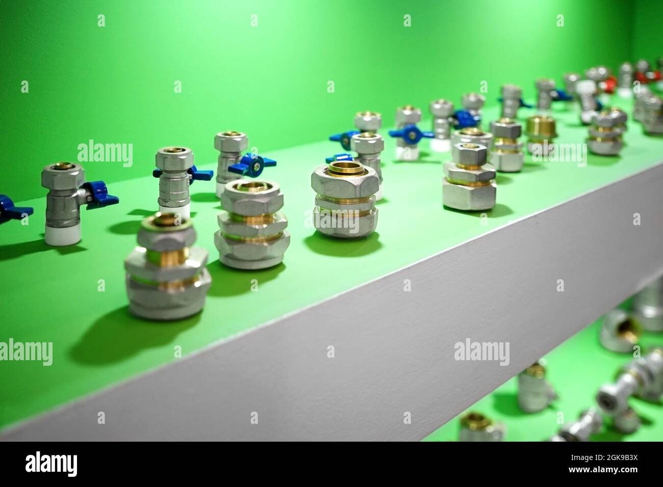 Plumbing fittings presented in store Stock Photo Alamy