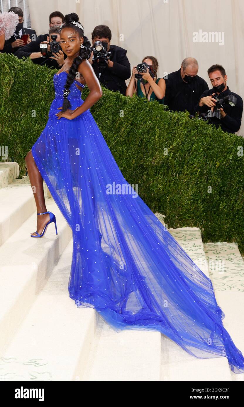 New York, United States. 13th Sep, 2021. Amanda Gorman arrives on the