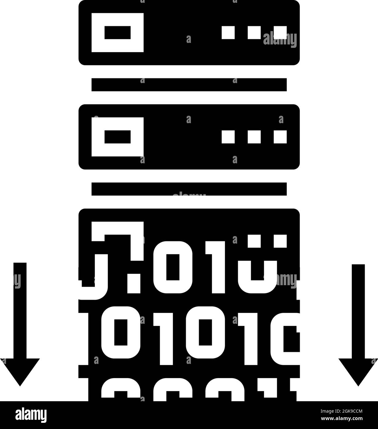 Software coding database vector code data Black and White Stock Photos ...