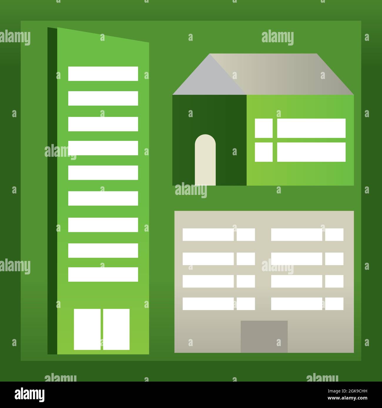green ecology buildings Stock Vector Image & Art - Alamy
