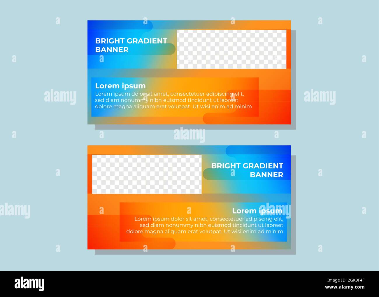 modern hexagonal gradient business banner template Stock Photo - Alamy