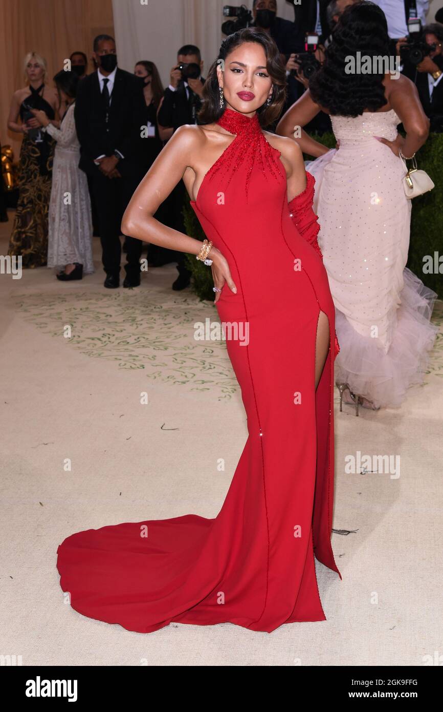 New York, USA. 13th Sep, 2021. Eiza González walking on the red carpet