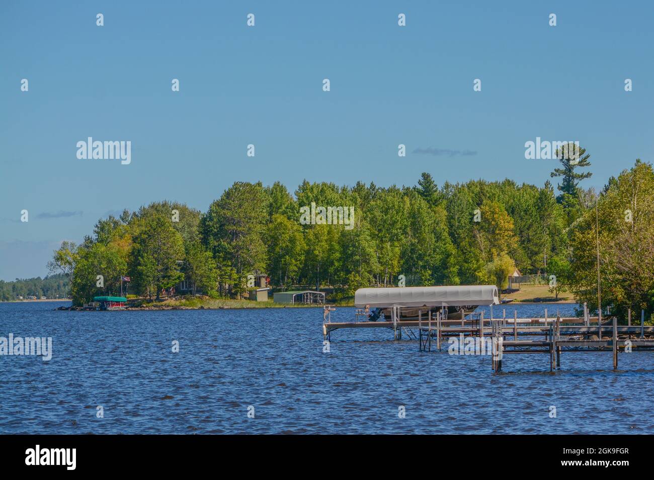 Beautiful view of Pike Bay on Vermillion Lake in Tower, Cass County