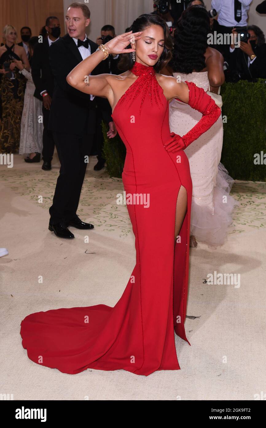 New York, USA. 13th Sep, 2021. Eiza González walking on the red carpet