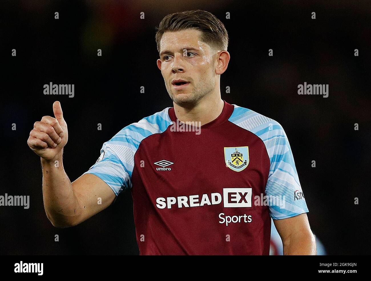 Liverpool, England, 13th September 2021.  James Tarkowski of Burnley during the Premier League match at Goodison Park, Liverpool. Picture credit should read: Darren Staples / Sportimage Credit: Sportimage/Alamy Live News Stock Photo