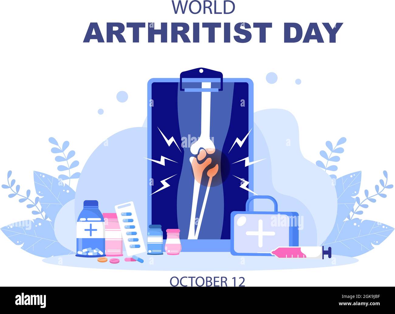World arthritis day Background Illustration Which is Celebrated on