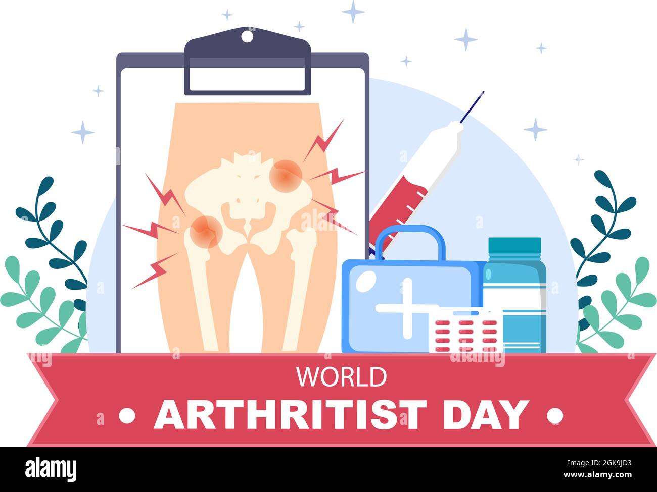 World arthritis day Background Illustration Which is Celebrated on