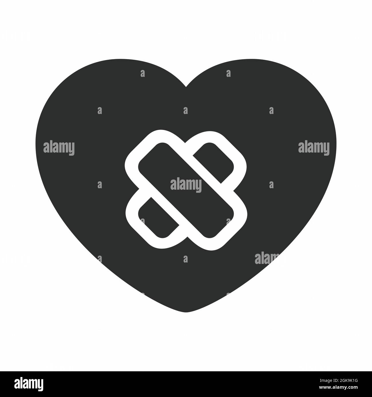 Icon Vector of Heart Surgery Glyph Style Simple illustration, Editable stroke, Design
