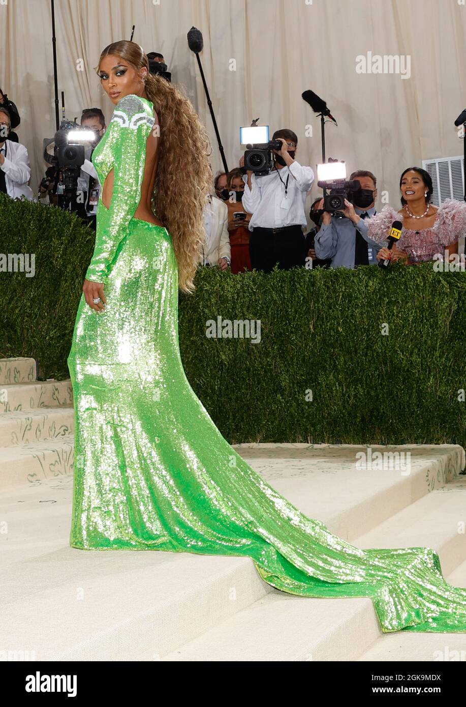 New York, United States. 13th Sep, 2021. Ciara arrives for The Met Gala at The Metropolitan Museum of Art celebrating the opening of In America: A Lexicon of Fashion in New York City on Monday, September 13, 2021. Photo by John Angelillo/UPI Credit: UPI/Alamy Live News Stock Photo