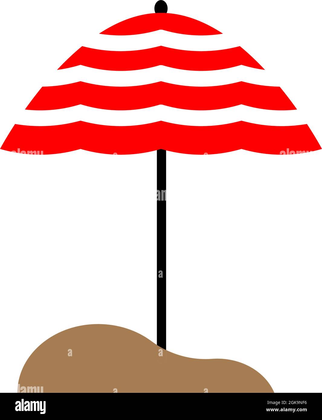 Umbrella beach icon design template illustration isolated Stock Vector