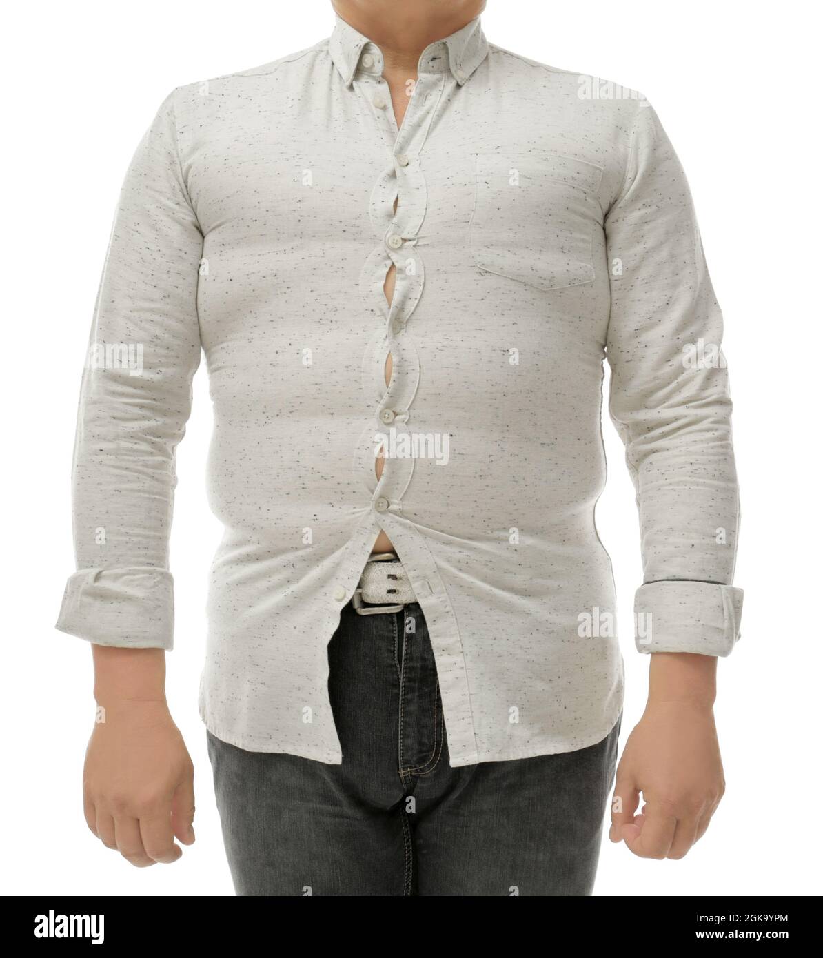 tight button shirt
