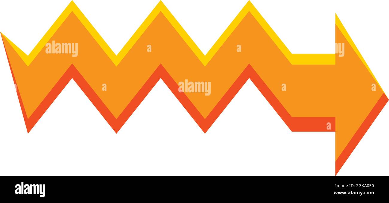 zig zag arrow Stock Vector Image & Art Alamy