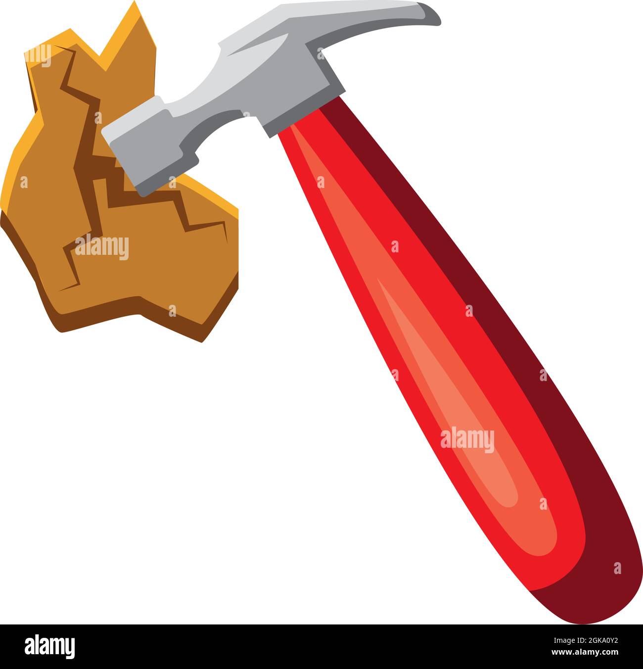 hammer hitting a surface Stock Vector Image & Art Alamy