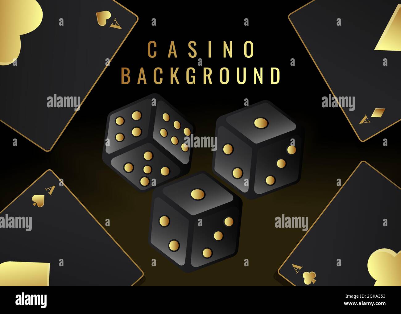 Gold dice Stock Vector Images - Alamy